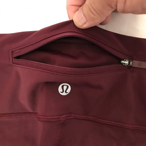 Lululemon Speed Wunder Mid Rise Tight 28" Leggings Women 2 Purple Speckle - Picture 11 of 15